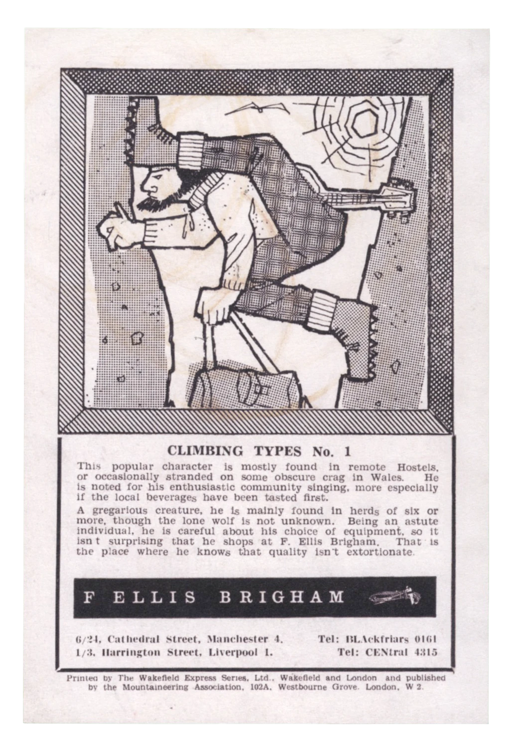 Image from a book about climbing and mountain clothing archive 
